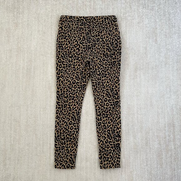 J. Crew Factory 9" High Rise Button Fly Skinny Jeans 27 Animal Leopard Print - Picture 4 of 10